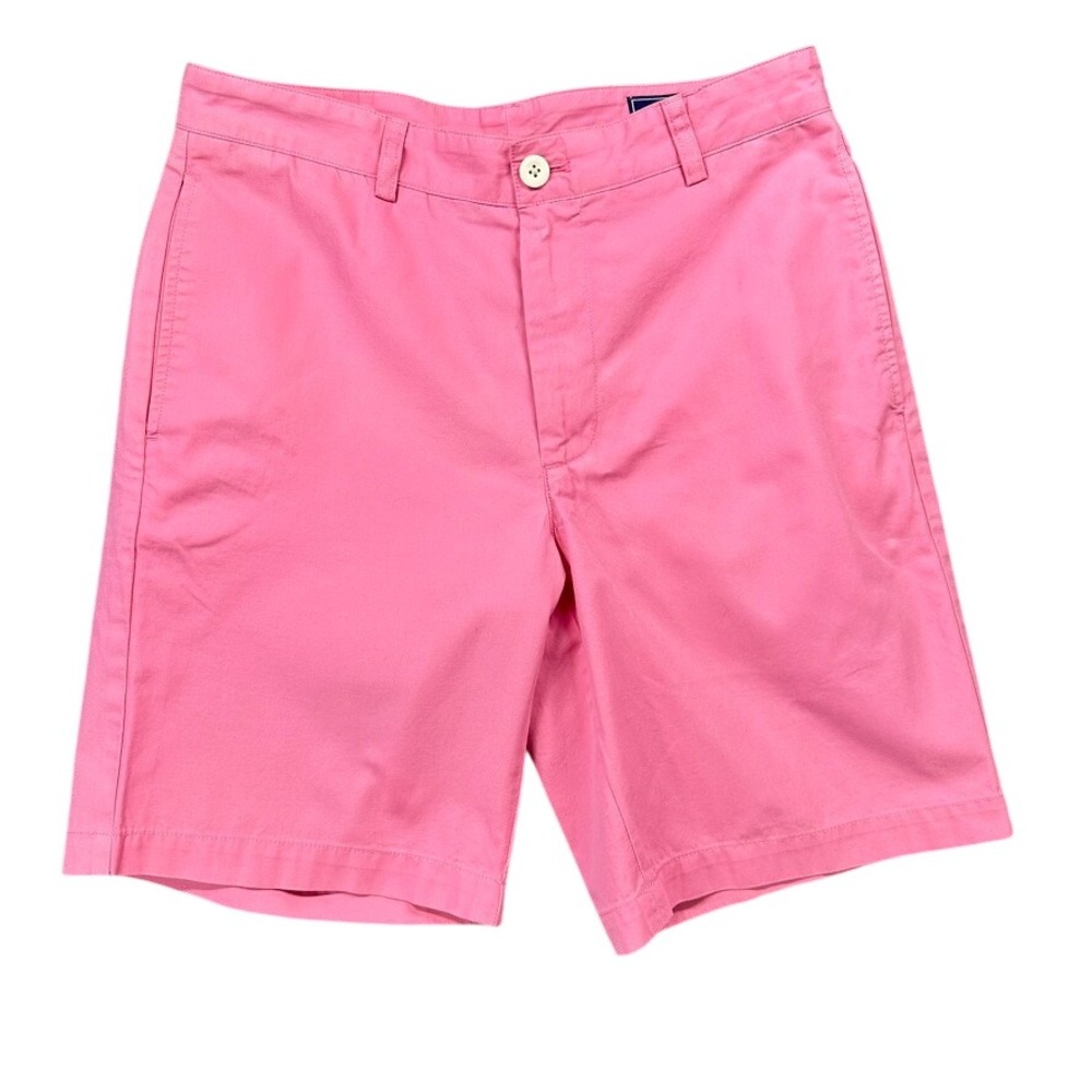 Vineyard Vines Chino‎ Shorts Mens 30 Pink Breaker Cotton Flat Front 1H0213